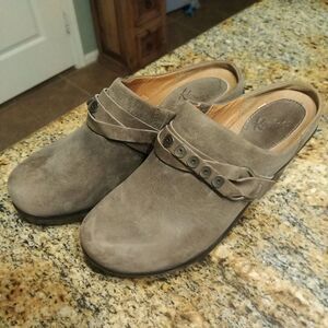 Kravings by KLOG Blondie Brown Leather Clogs Women's 8 UK 6 EU 39